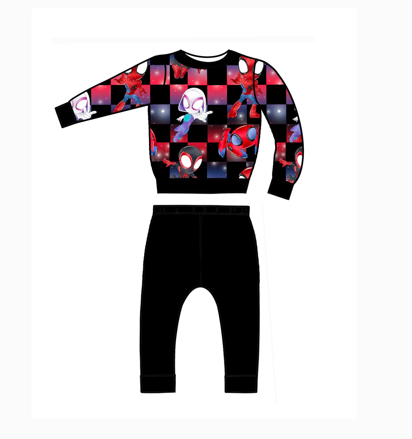 Web Warriors 2 Piece Set / Crewneck with Pants