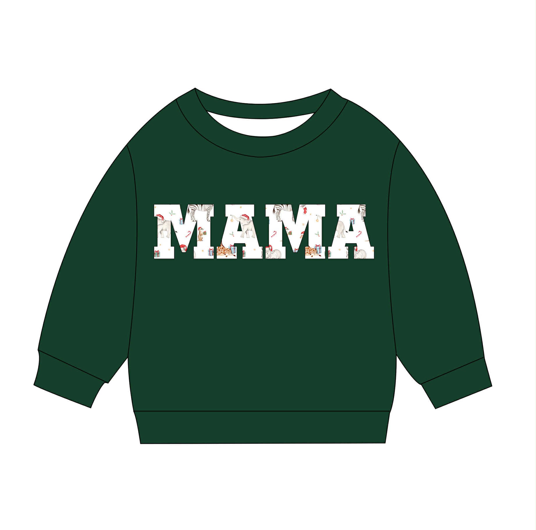 Christmas Zoo - MAMA Sweatshirt