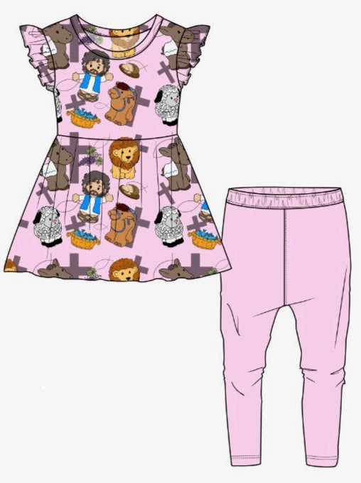 Amazing Grace -  2 Piece Peplum Set