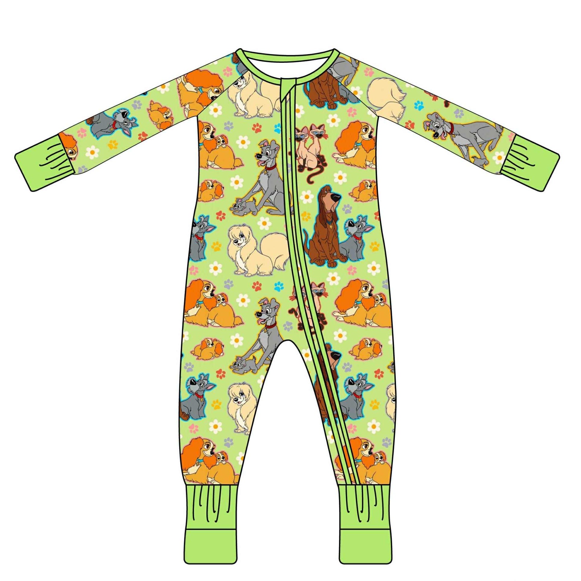 Lady and The Pup - Long Sleeve Zippy