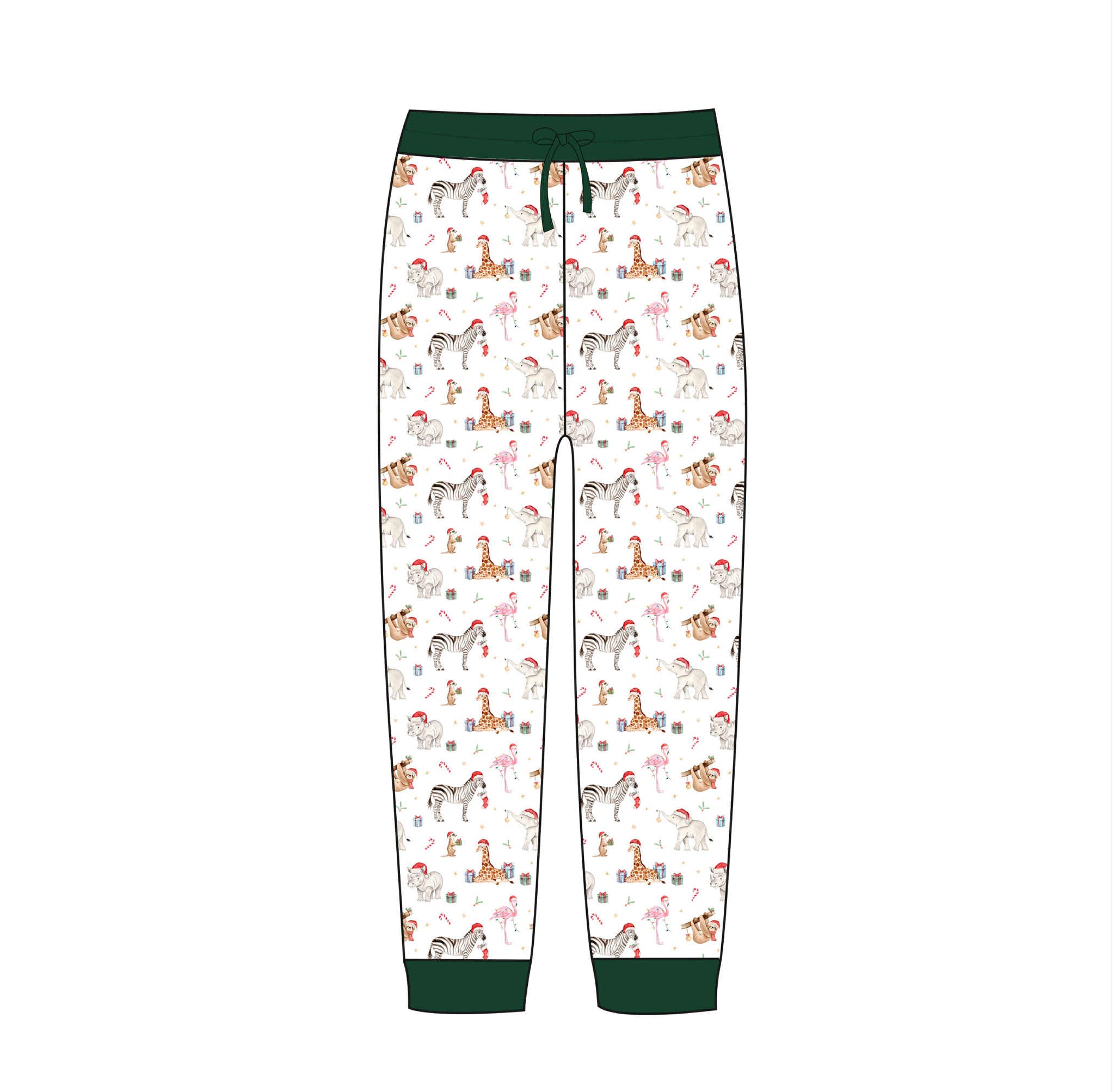 Christmas Zoo - Adult Joggers