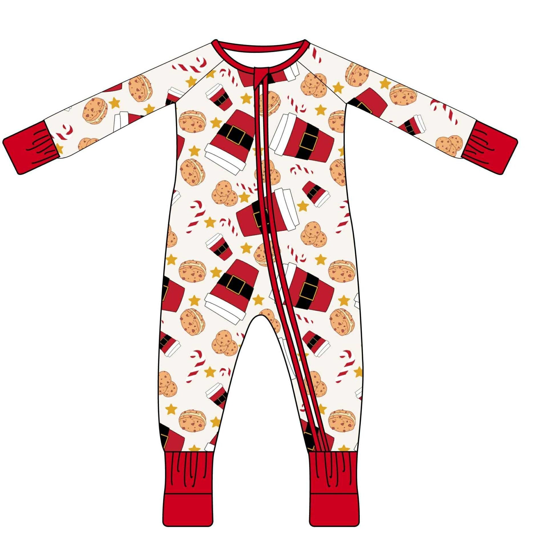 Santas Snacks - Long Sleeve Zippy