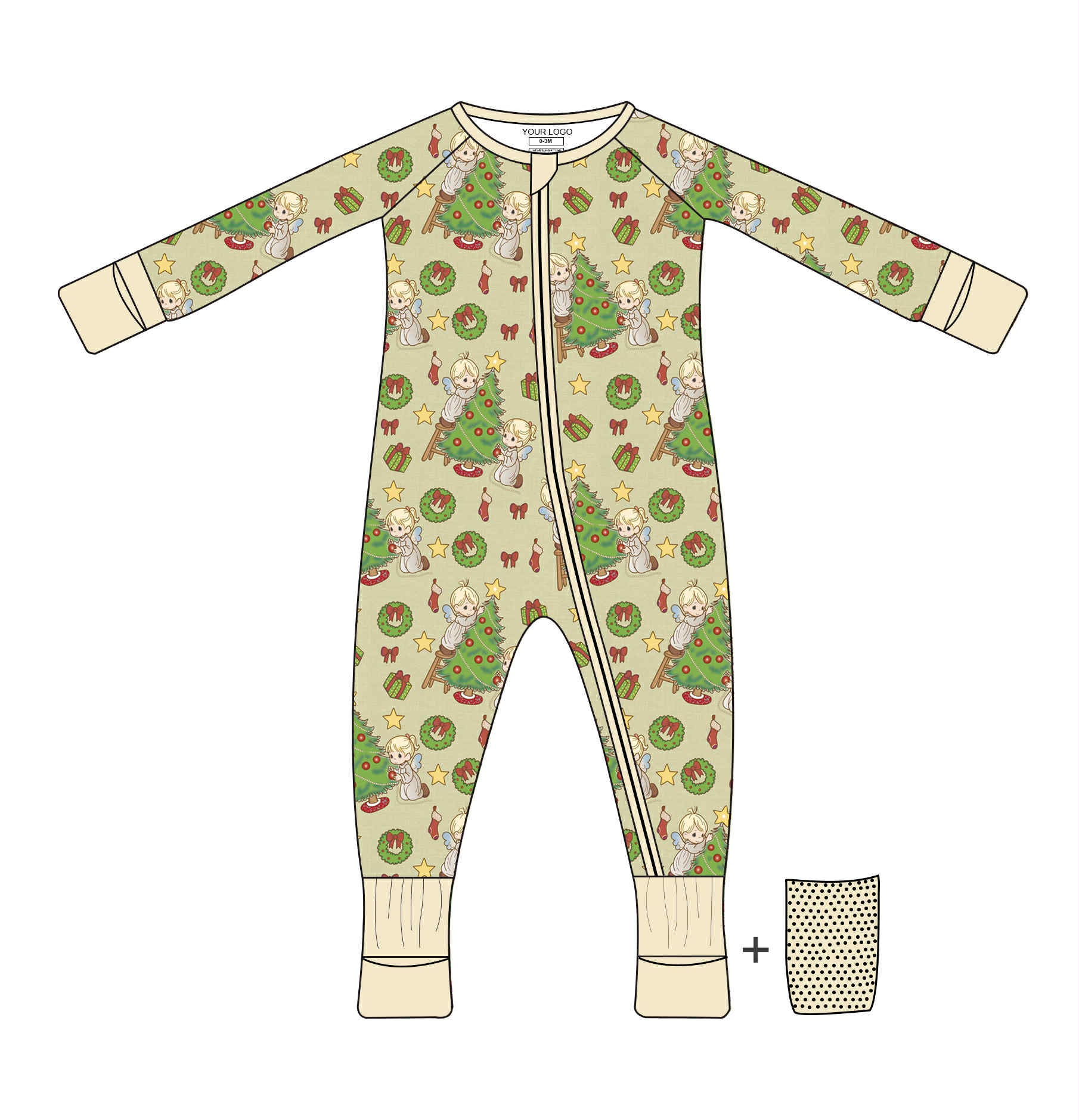 Precious Little Christmas - Long Sleeve Convertible Zippy