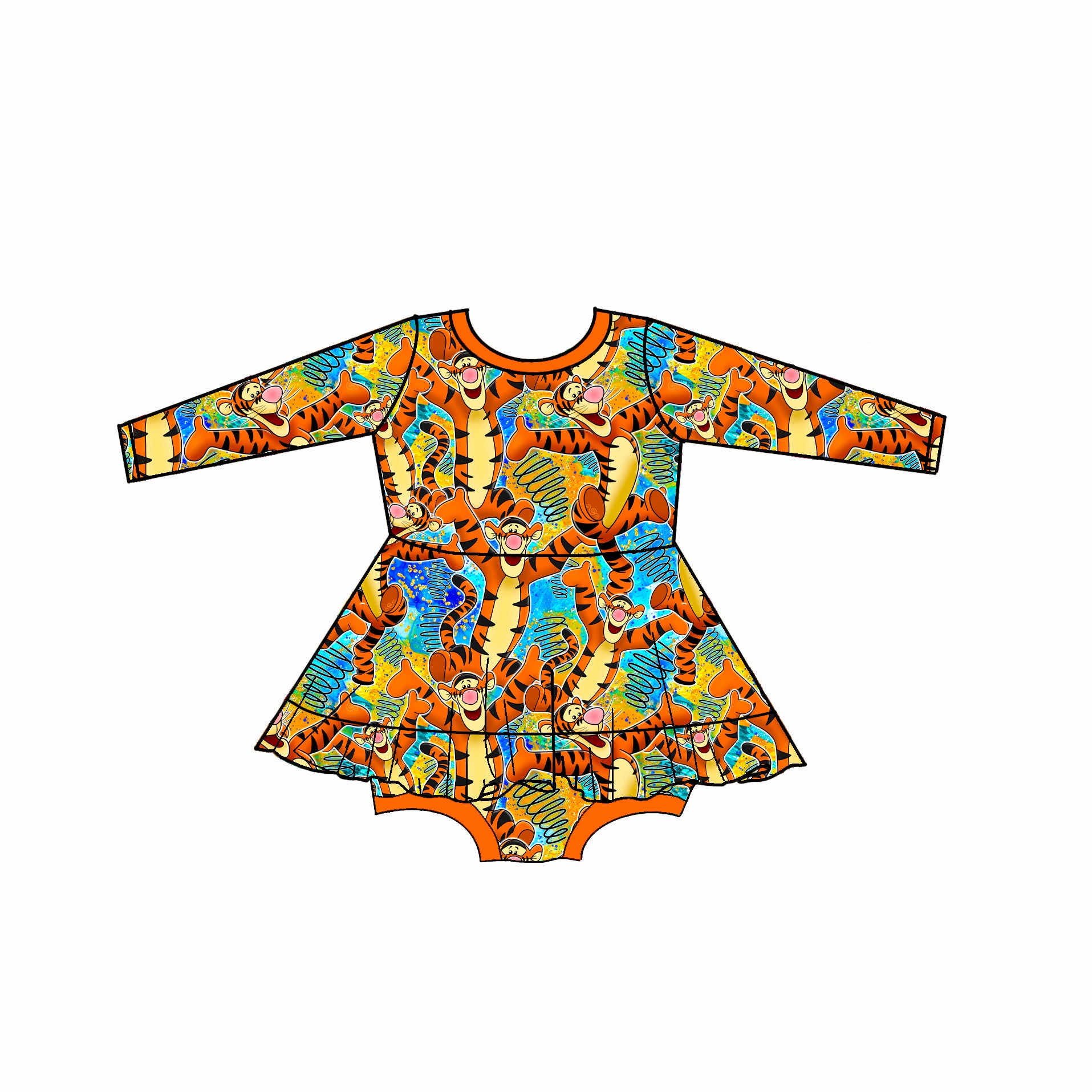 Bounce Mode Bodysuit Twirl Dress