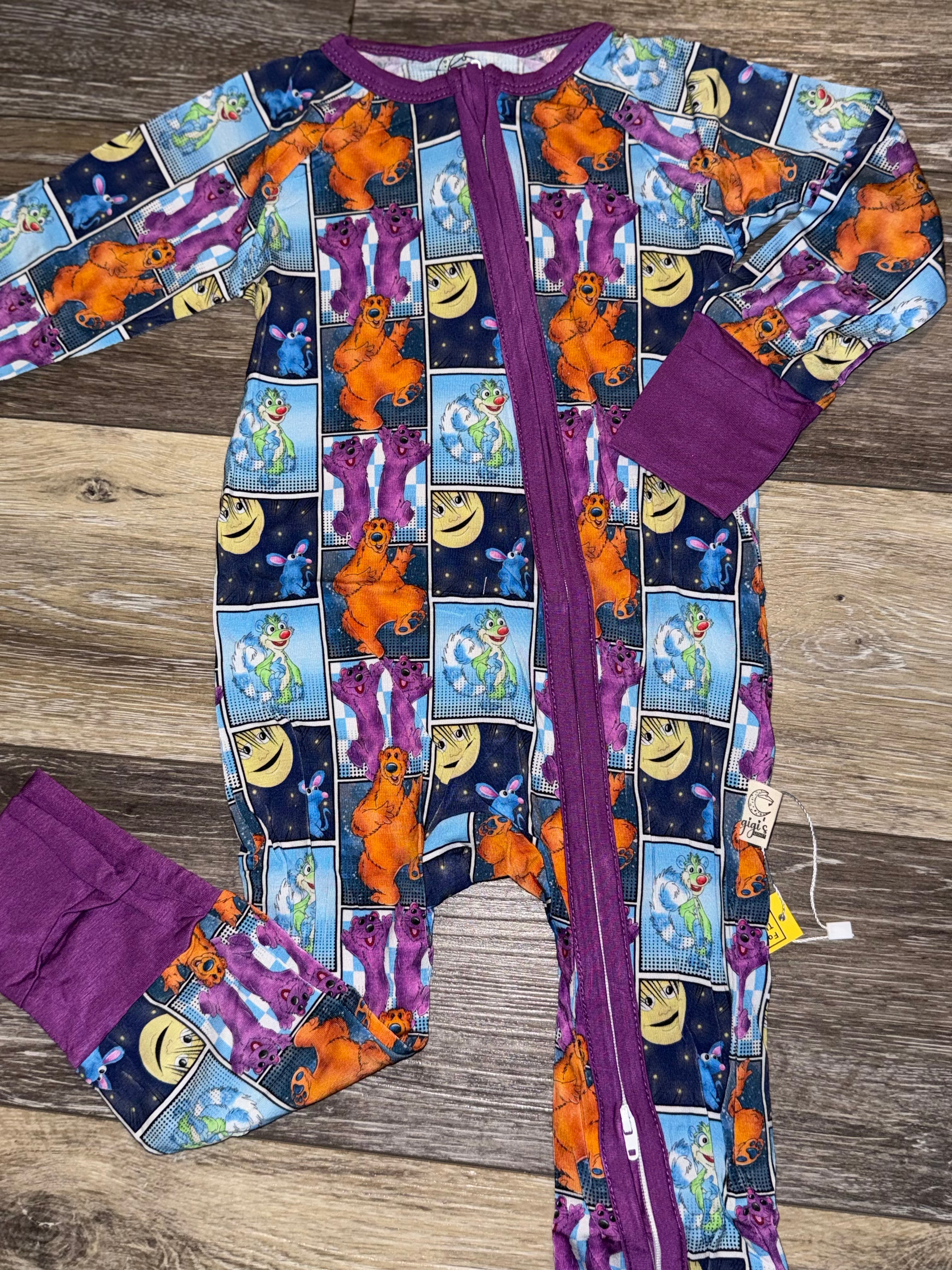 Big Bear Patchwork - Long Sleeve Convertible Zippy