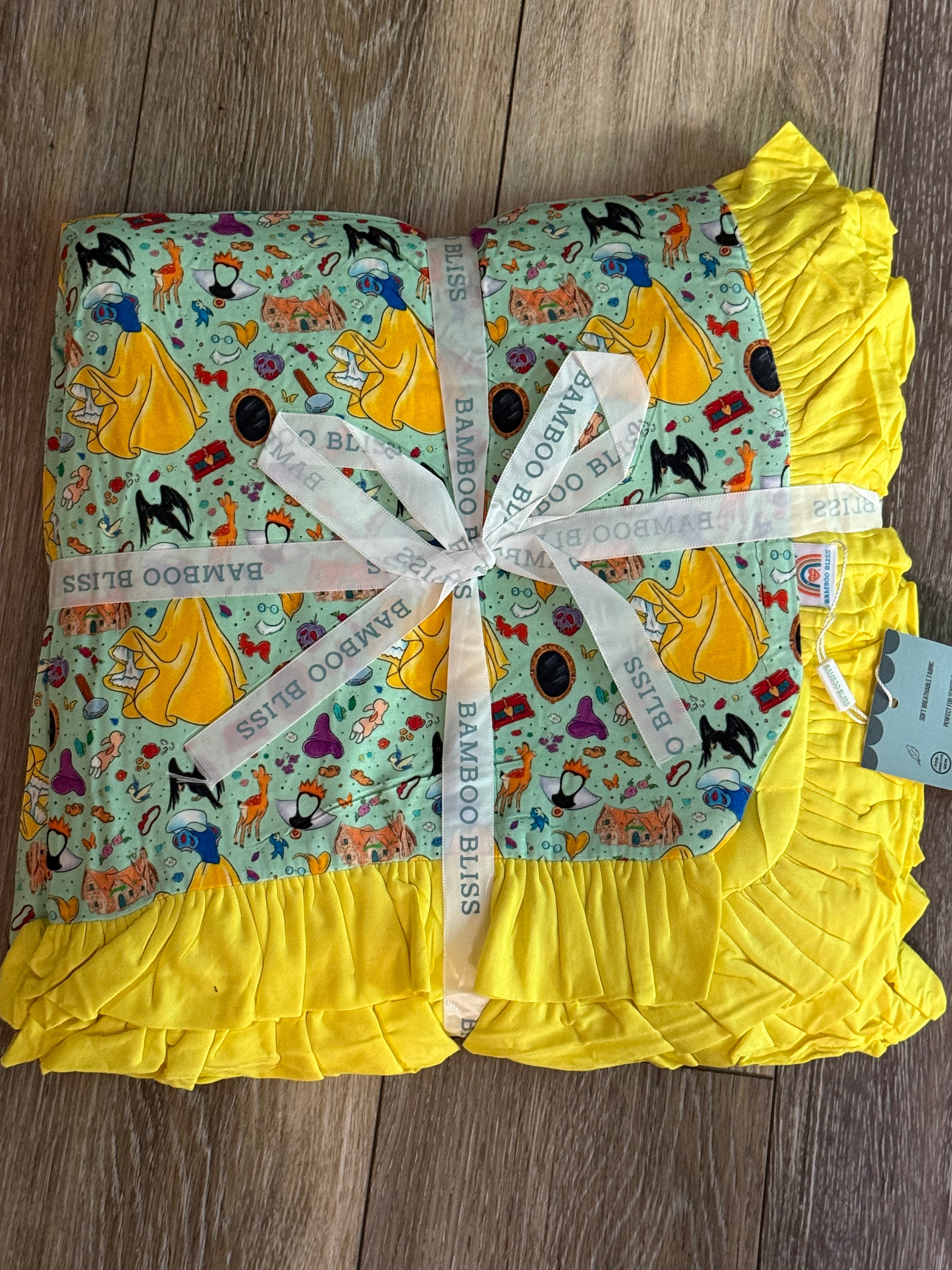 Snow White 47”x47” Quilted Bamboo Blanket