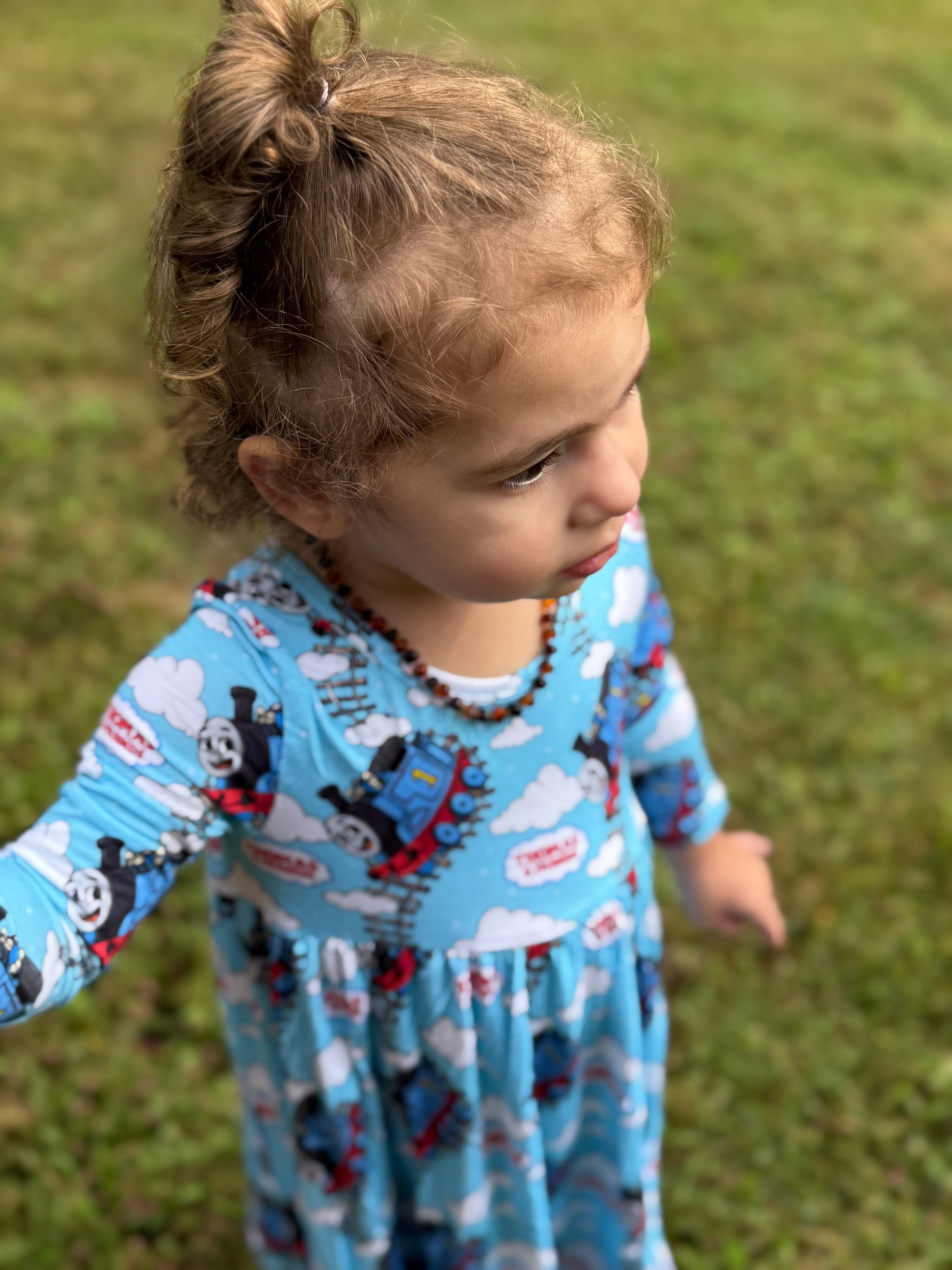 Tom and Friends - Long Sleeve Twirl Dress