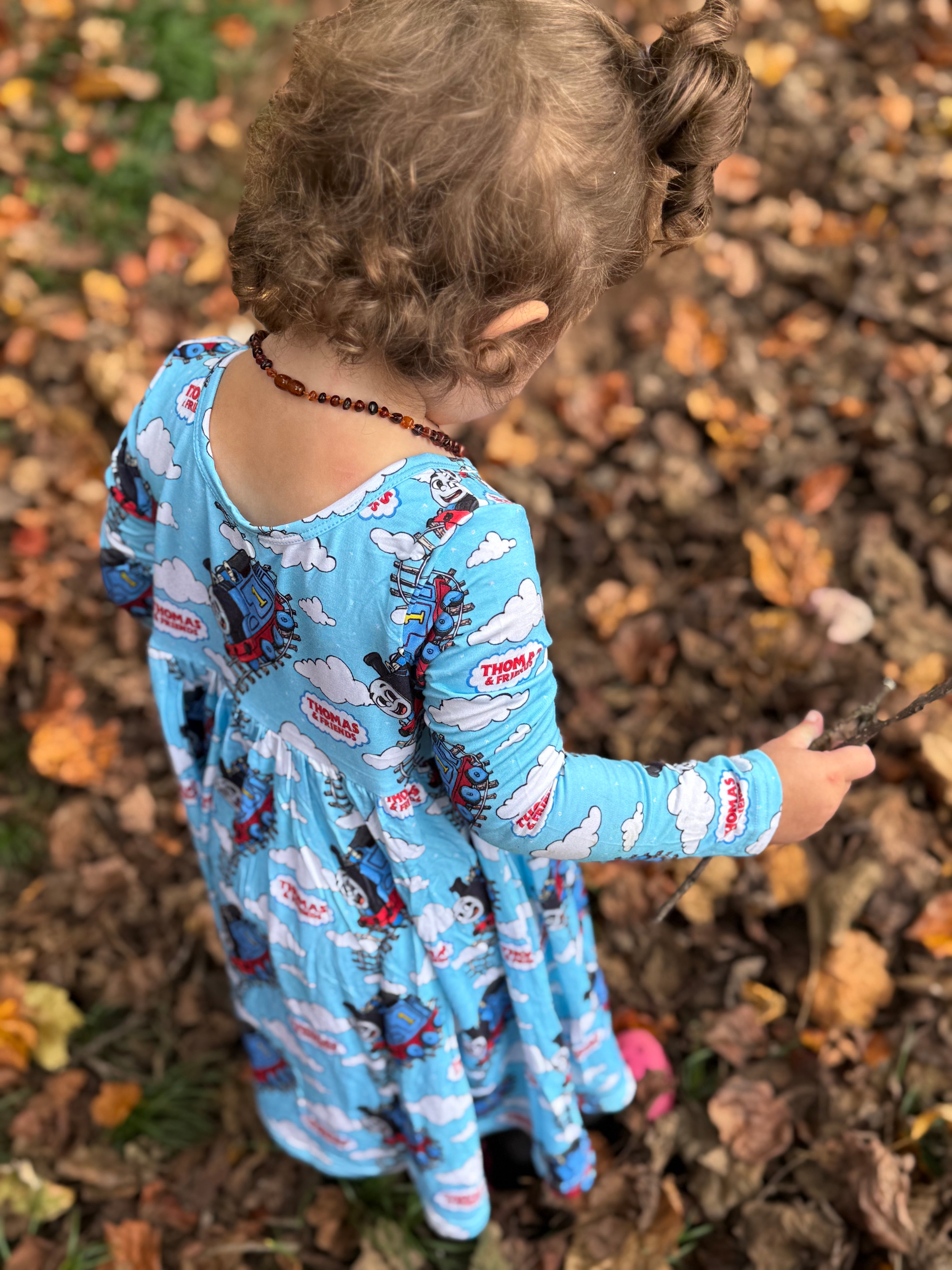 Tom and Friends - Long Sleeve Twirl Dress