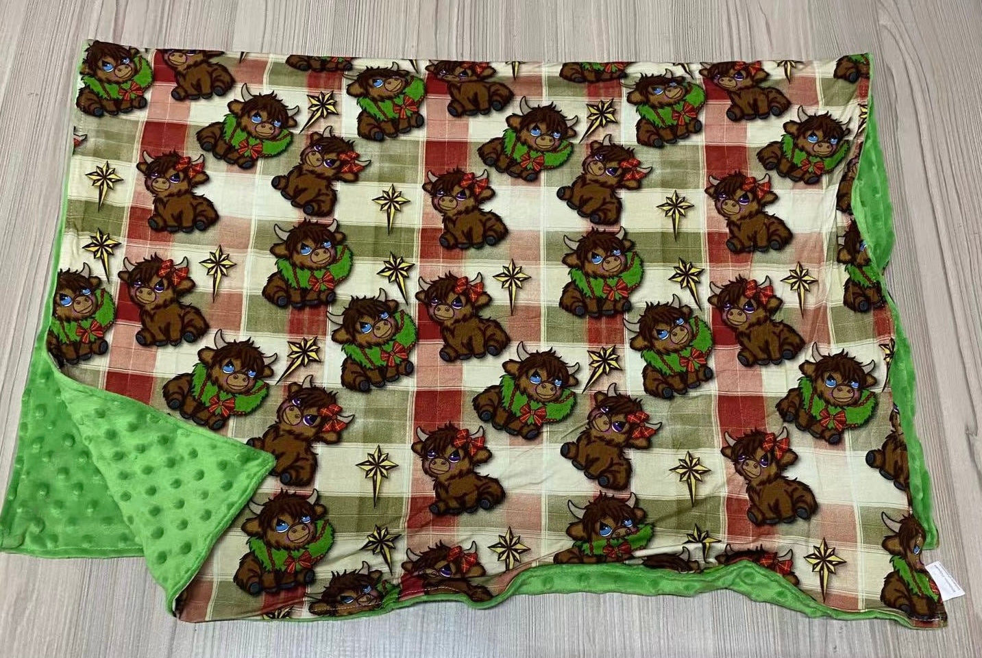 HIGHLAND COWS CHRISTMAS 30x40 BLANKET