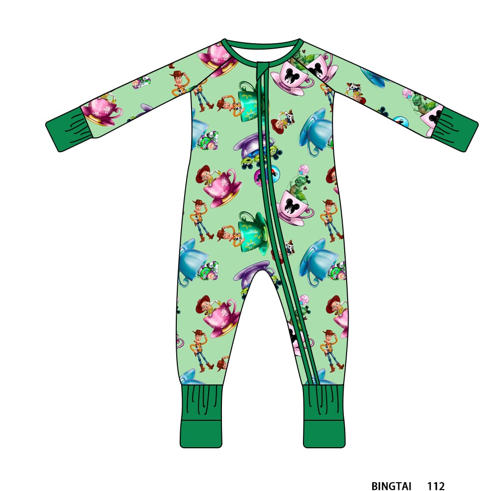 Toy Story Teacups  Long Sleeve Convertible Zippy