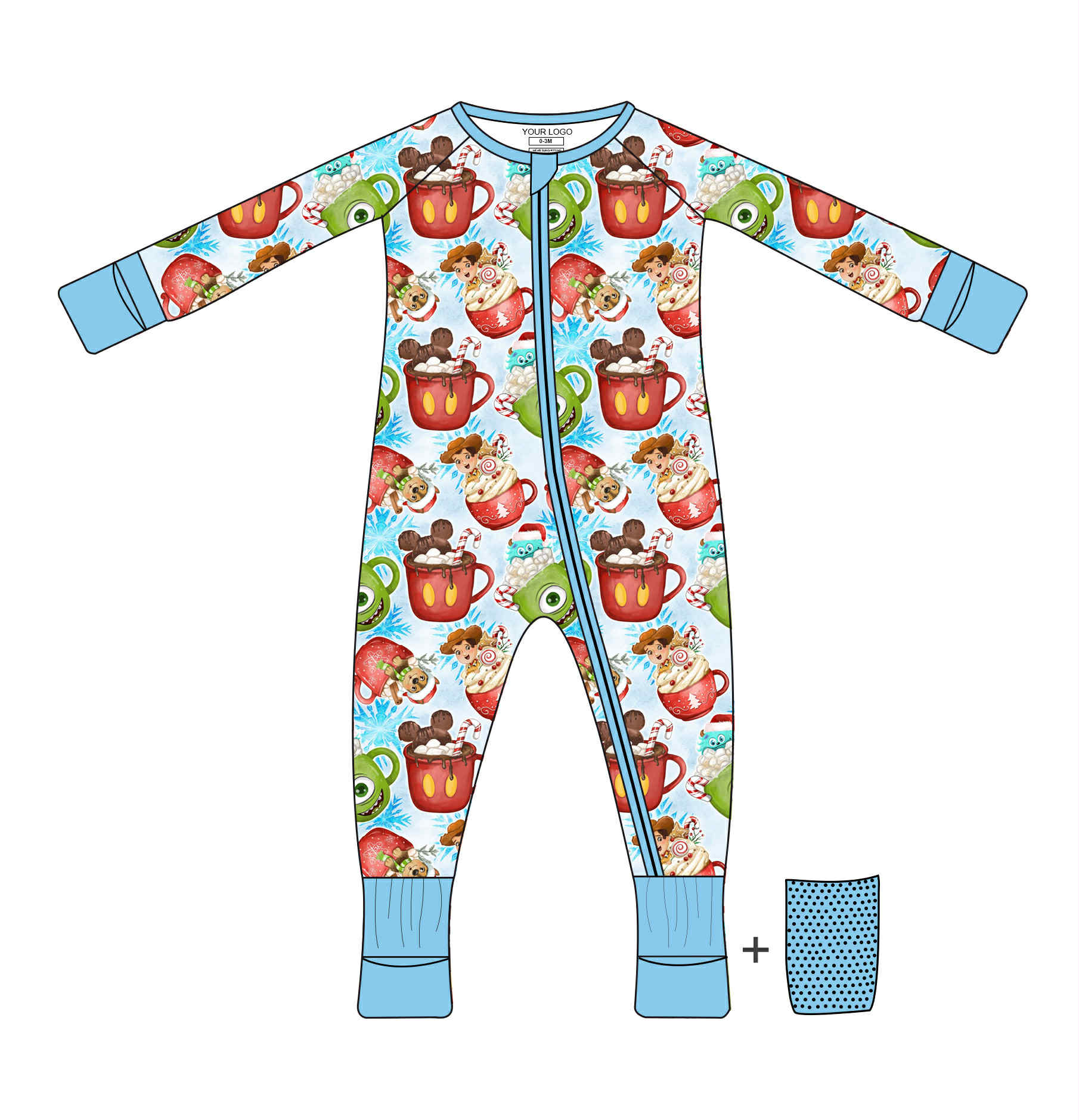 Cozy Comfy Sips - Long Sleeve Convertible Zippy