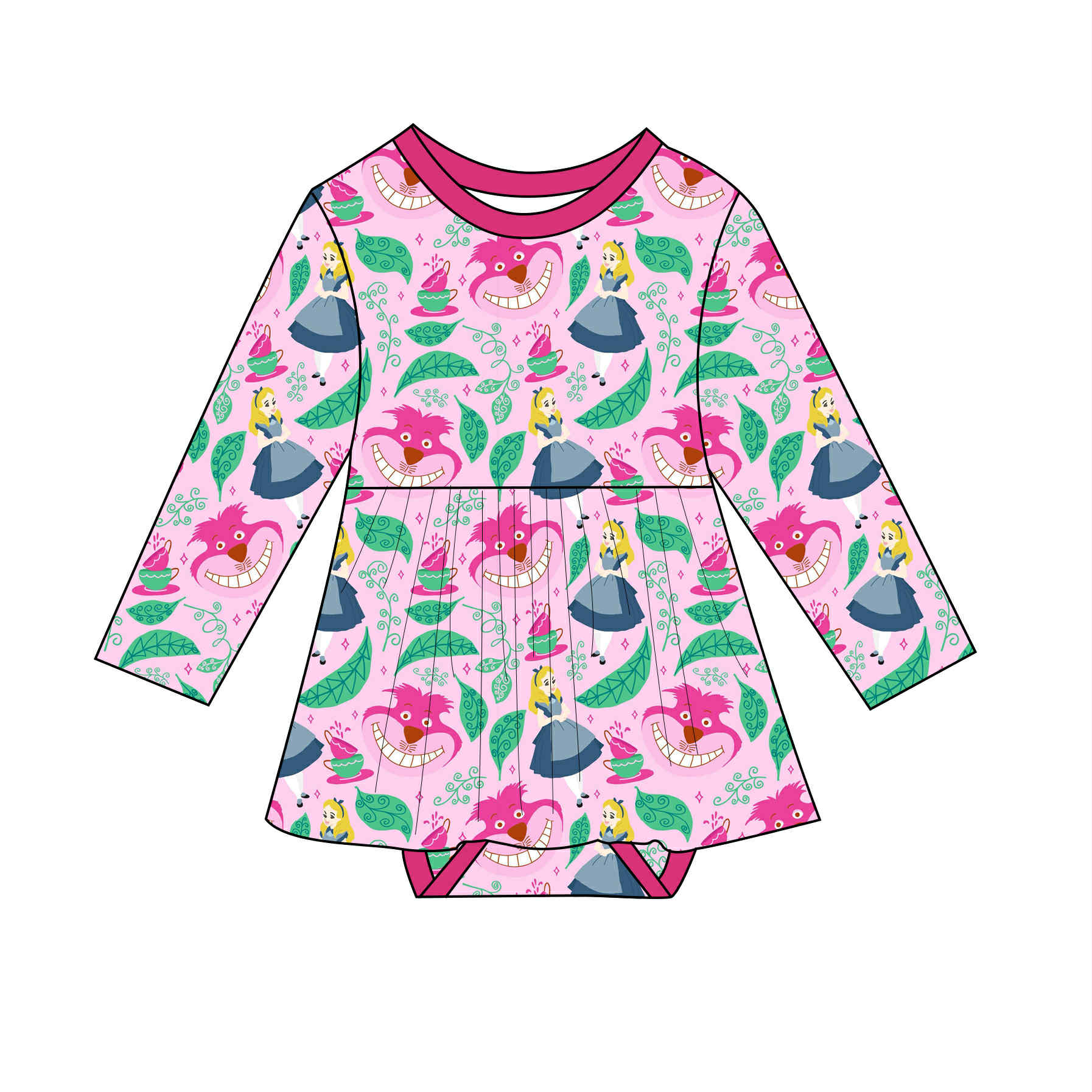 We're All Mad Here - Bodysuit Twirl