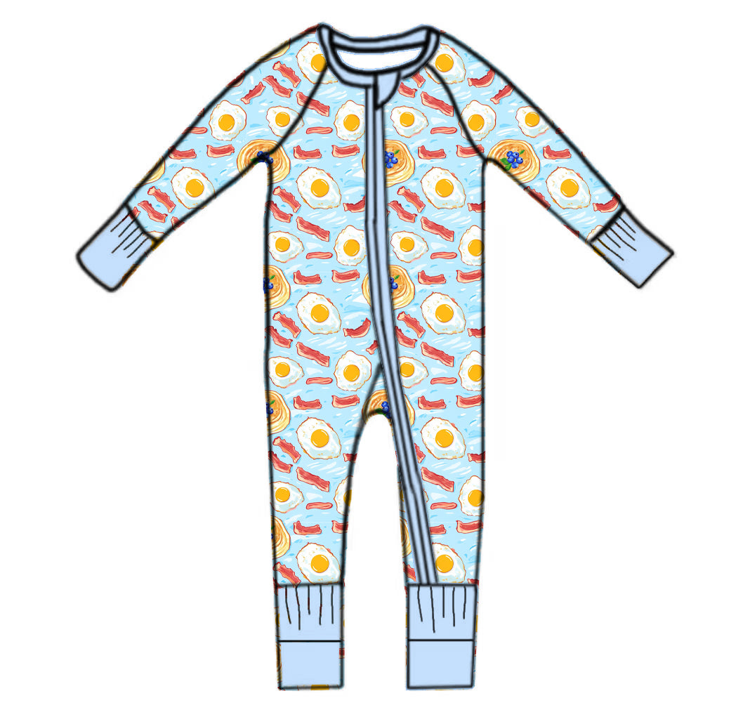 Breakfast for Champs - Long Sleeve Zippy