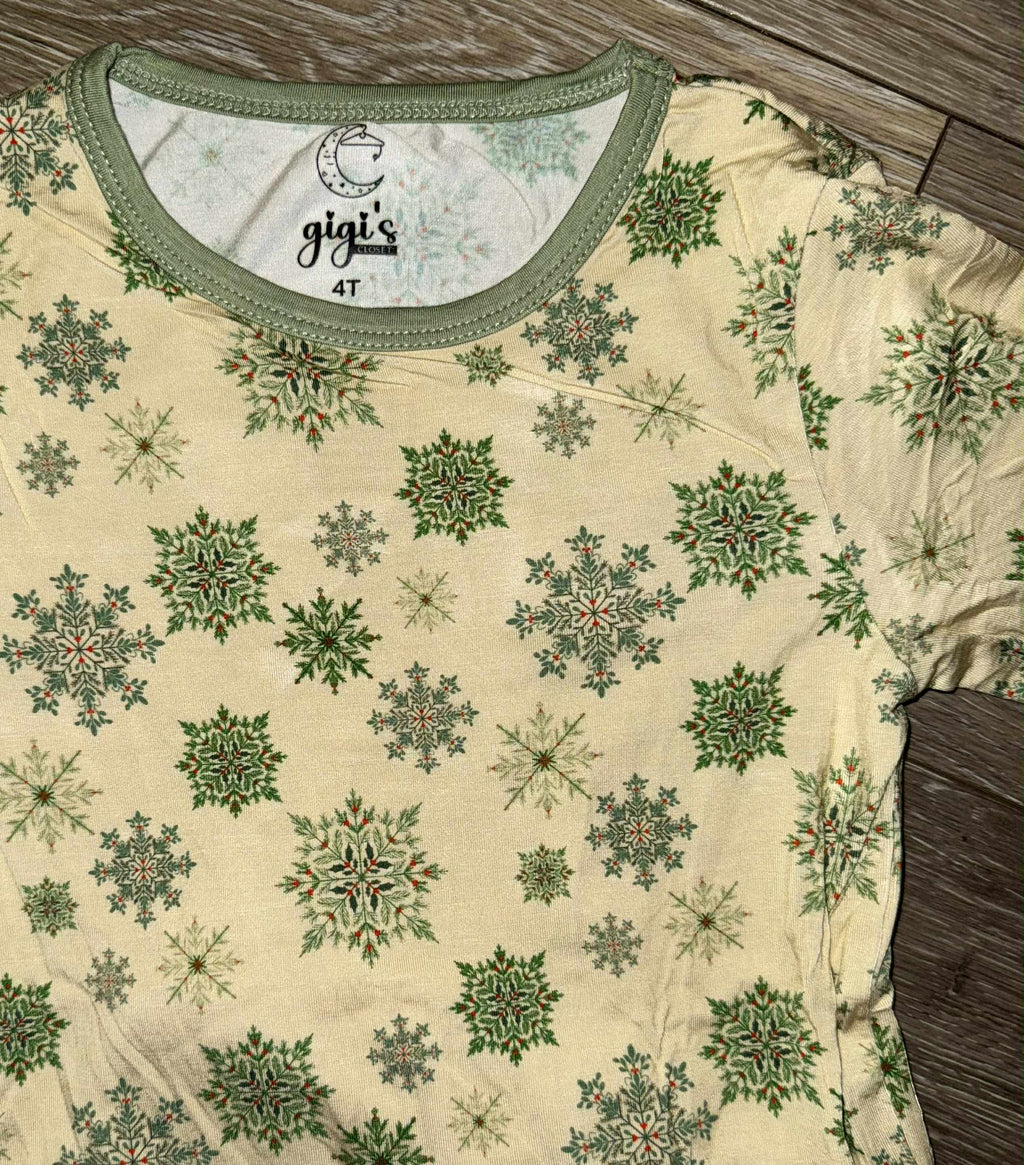 Snowflakes - 2 Piece Set Long Sleeve and Pants PJs