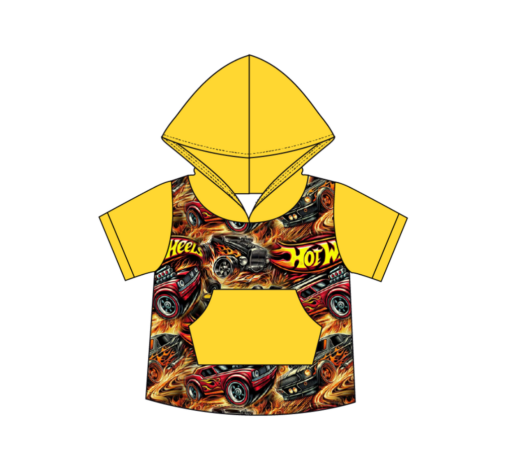 Blazing Wheels Hooded Shirt