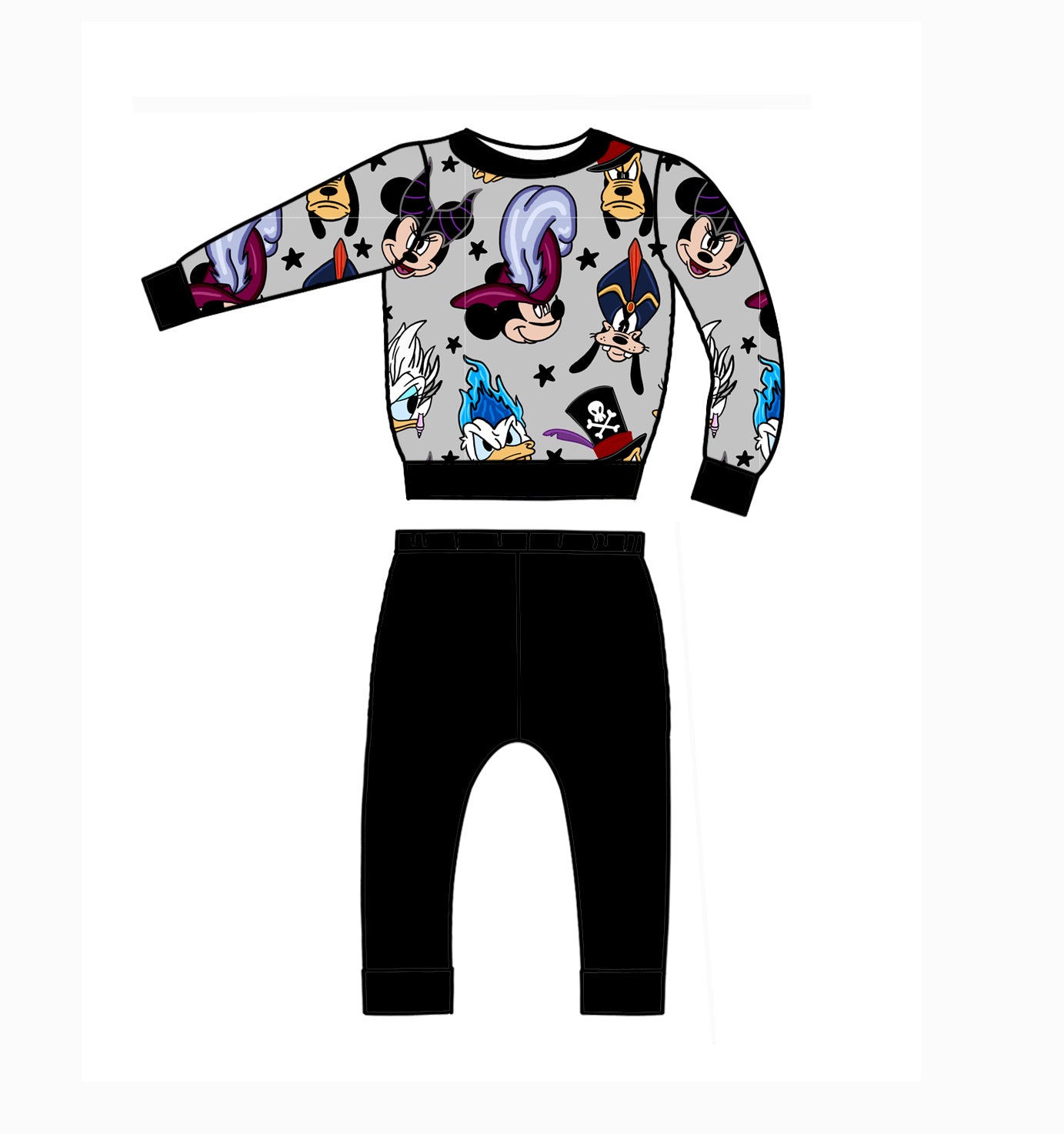 Toon Tricksters 2 Piece Set / Crewneck with Pants