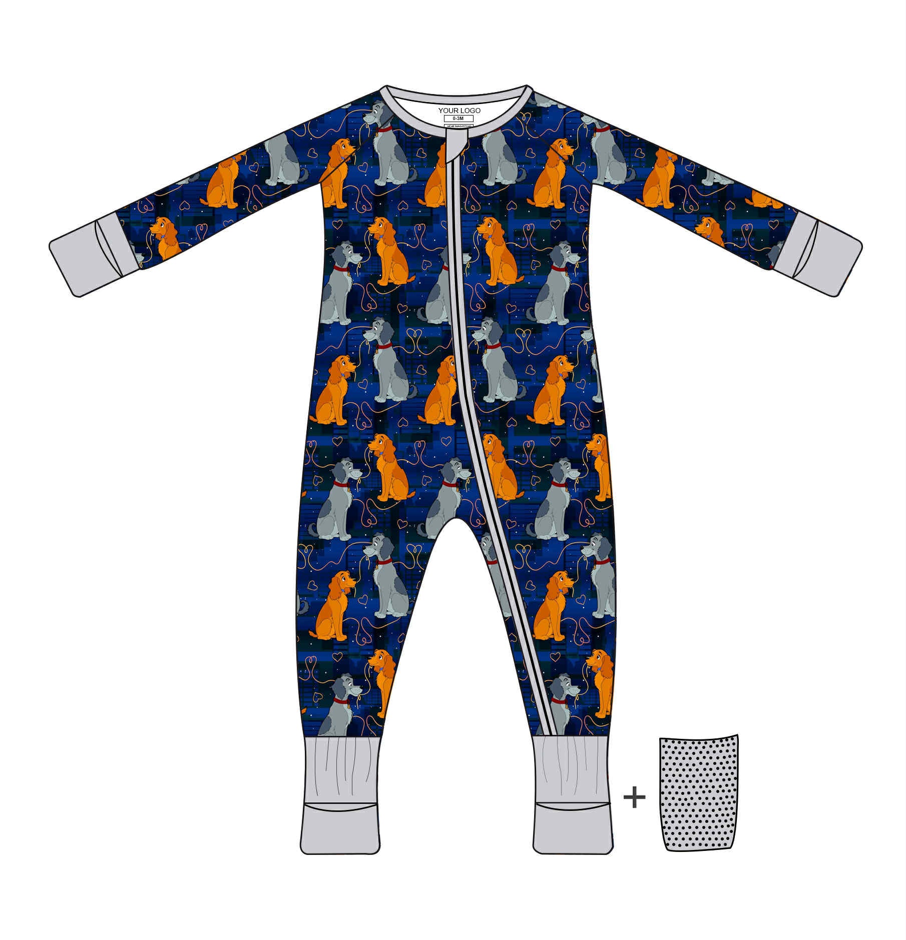 Puppy Love - Long Sleeve Convertible Zippy