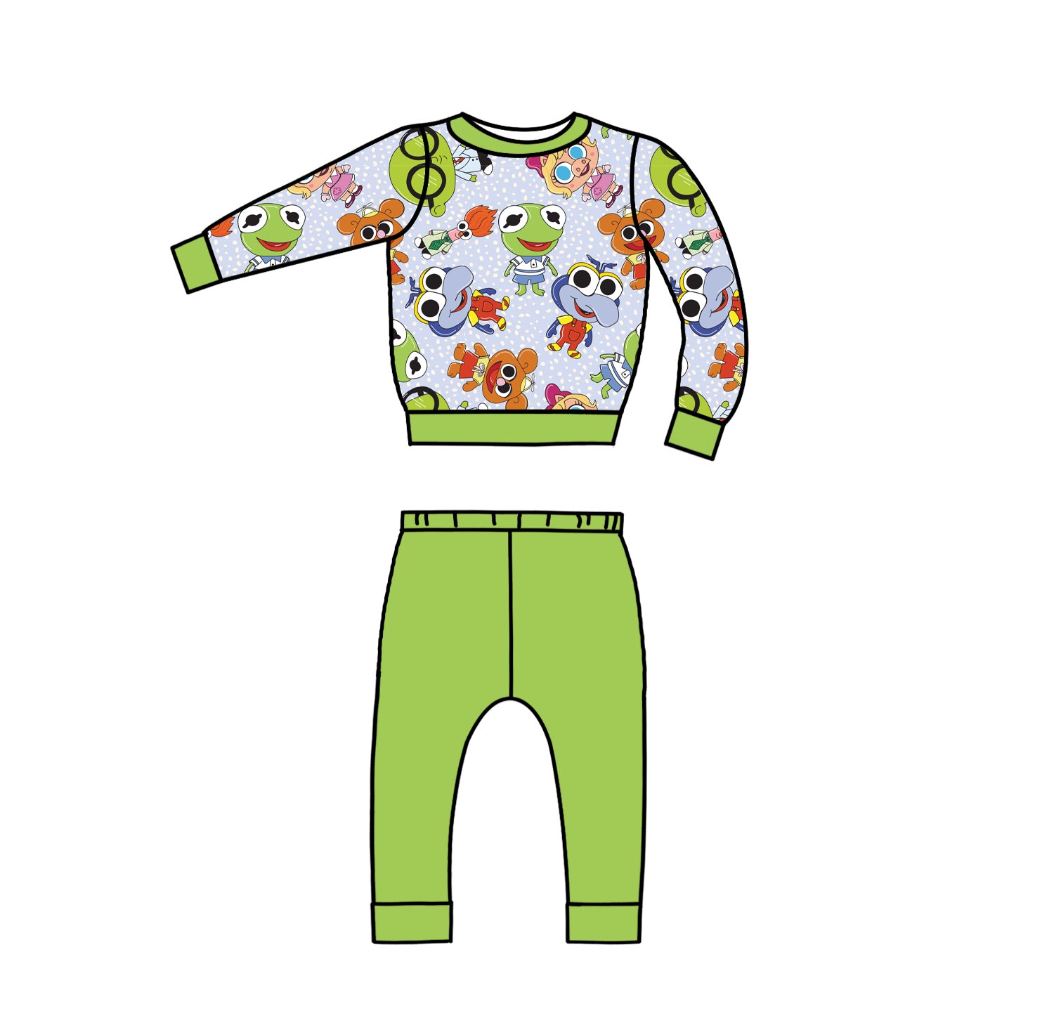 Muppet Minis 2 Piece Set / Crewneck with Pants