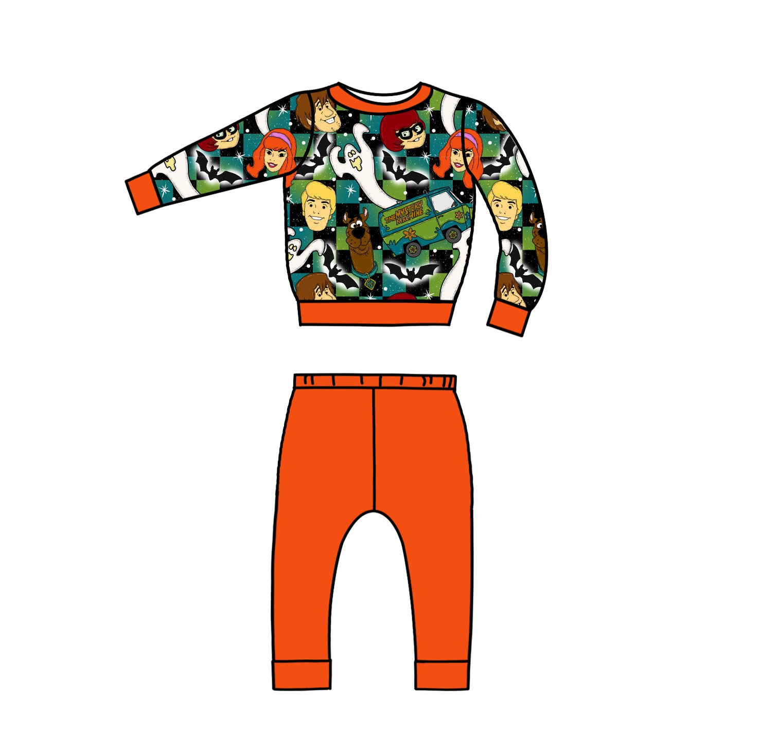 Mystery Machine Mayhem 2 Piece Set / Crewneck with Pants