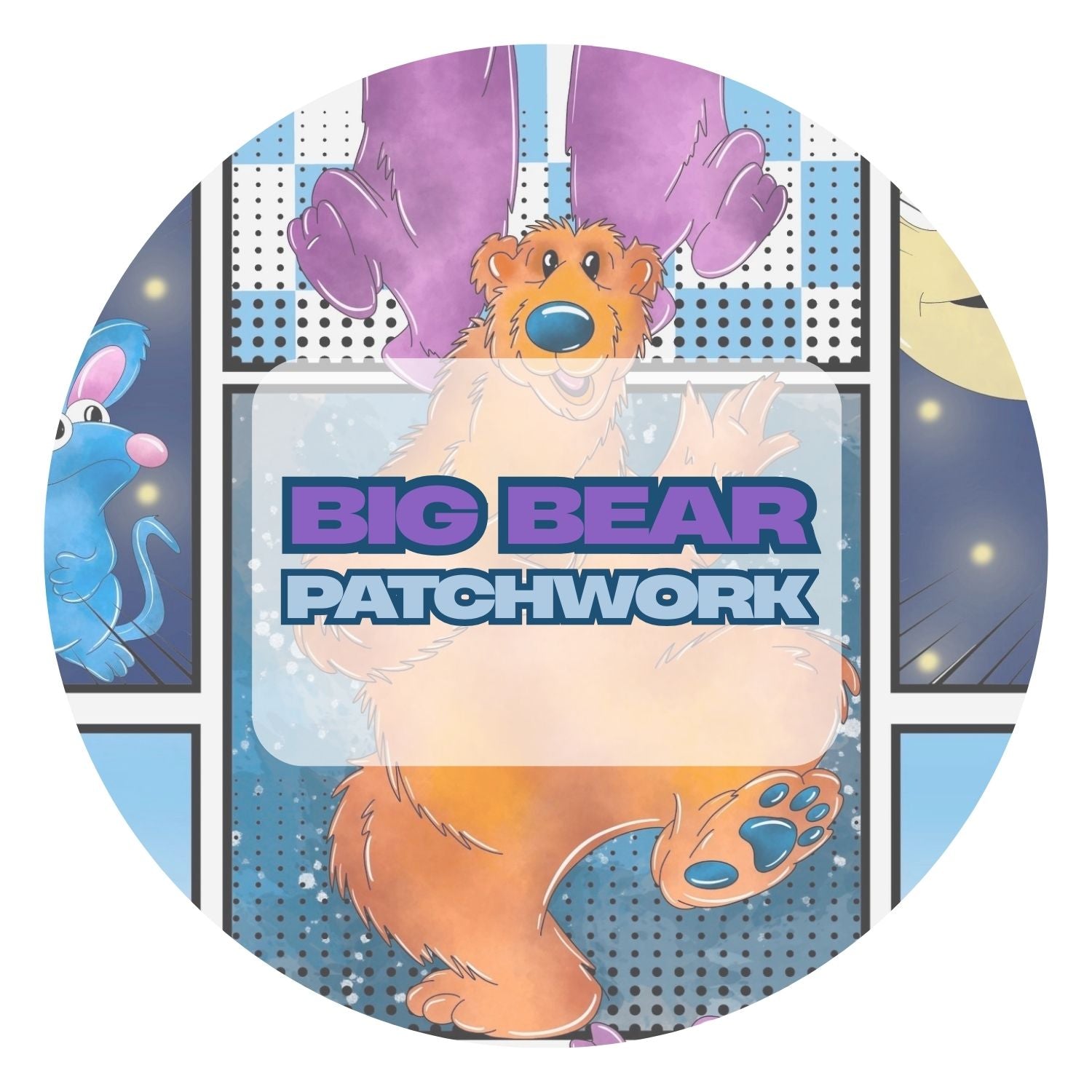 Big Bear Patchwork - Long Sleeve Convertible Zippy