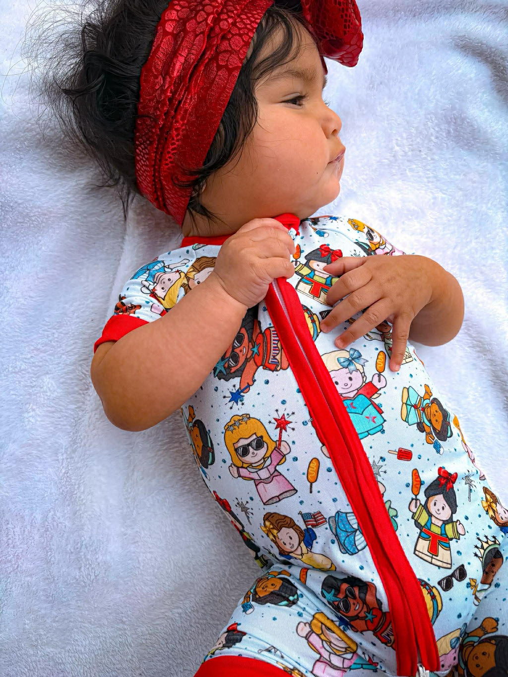 Little Patriotic Princess - Short Sleeve Shorty