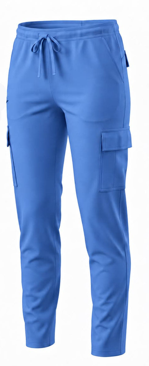 PRE-ORDER - Ribbed Scrubs Joggers ONLY - Surgical Blue