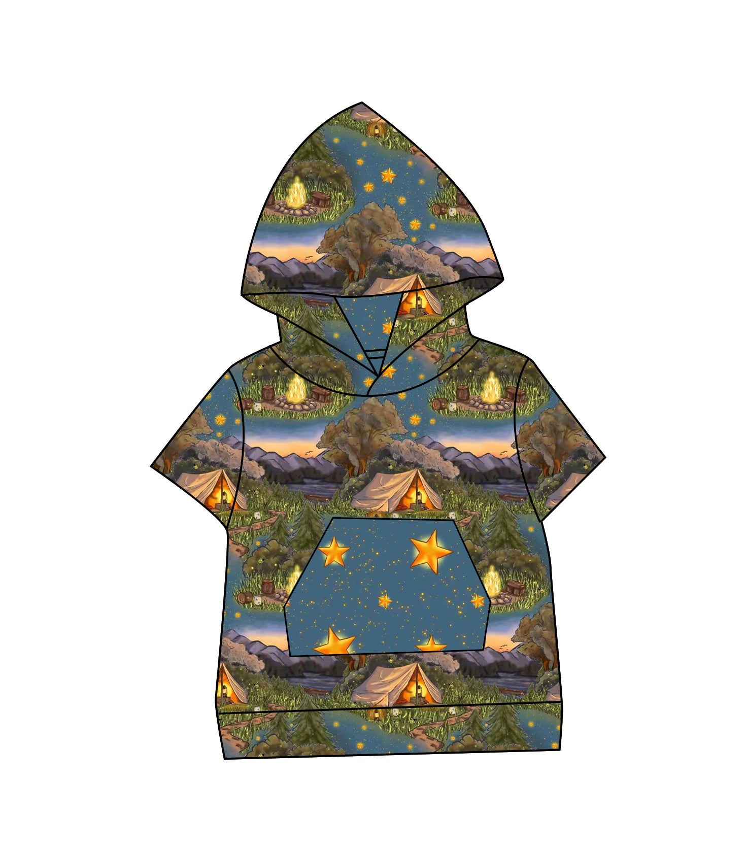 Griffiths Campground - Short Sleeve Hoodie