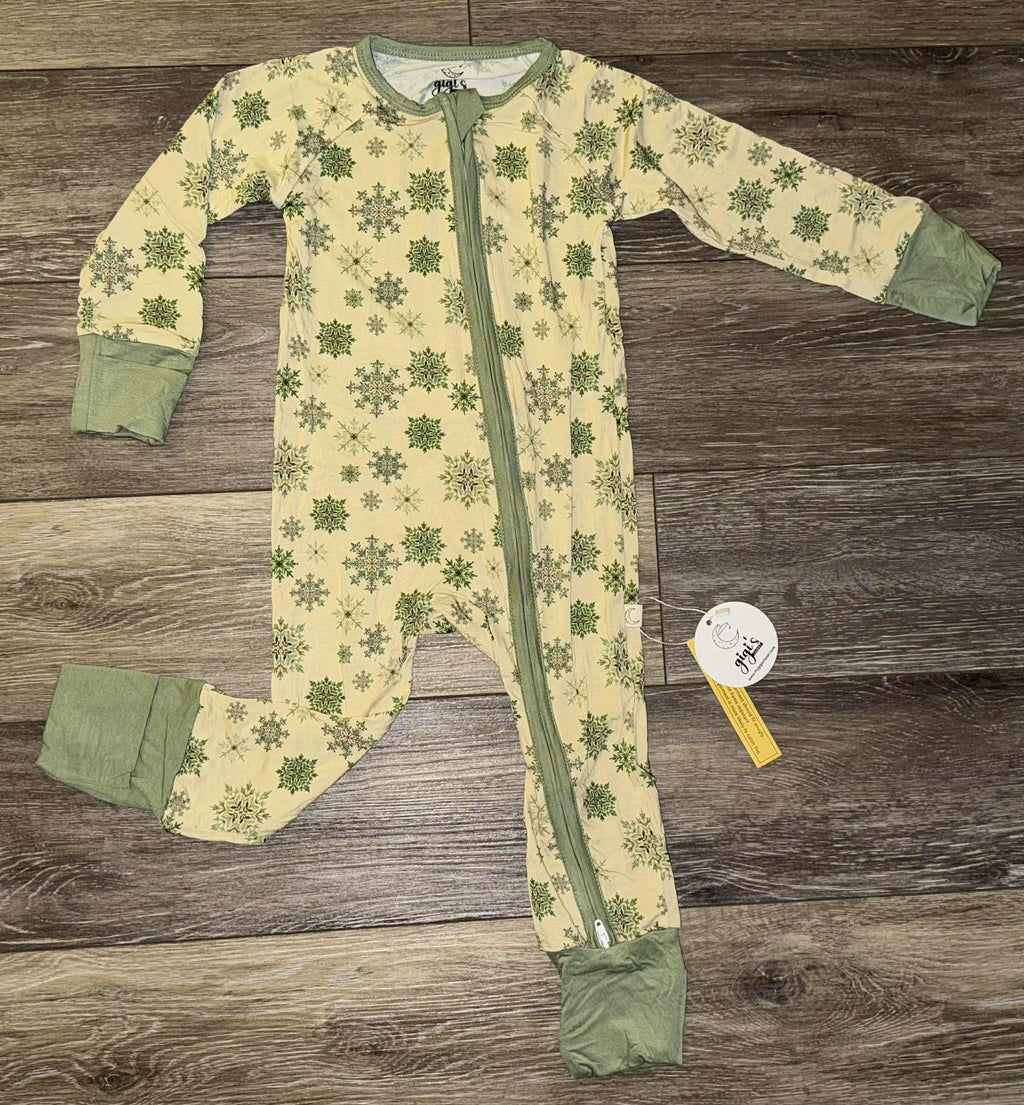 Snowflakes - Long Sleeve Zippy