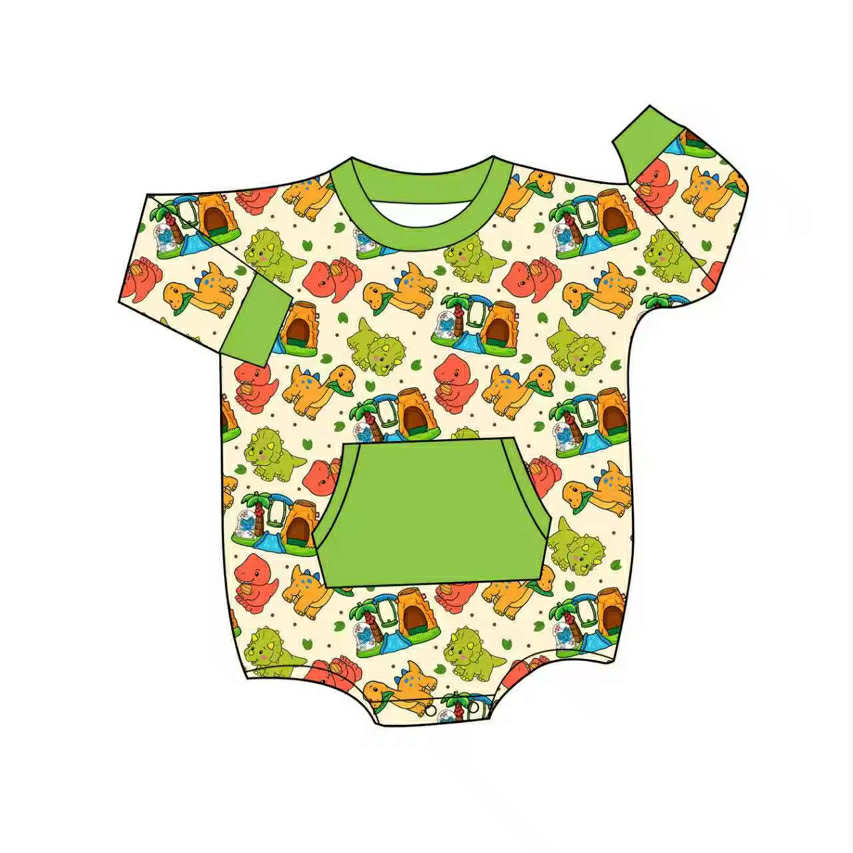 Little Dinos - Long Sleeve Bubble