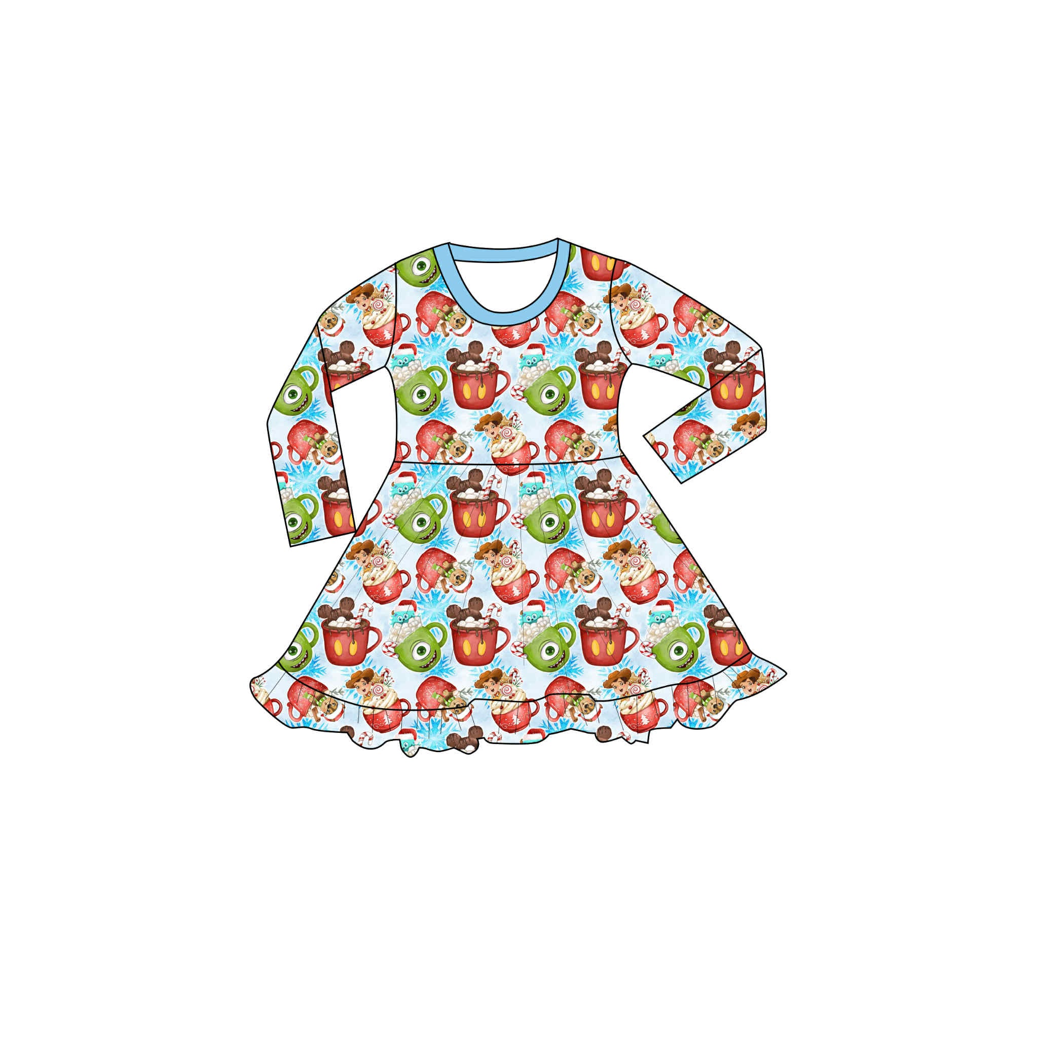 Cozy Comfy Sips - Twirl Dress