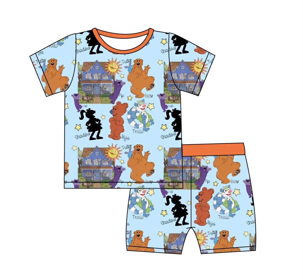 Blue House Friends - 2 Piece Set Short Sleeve and Shorts PJs