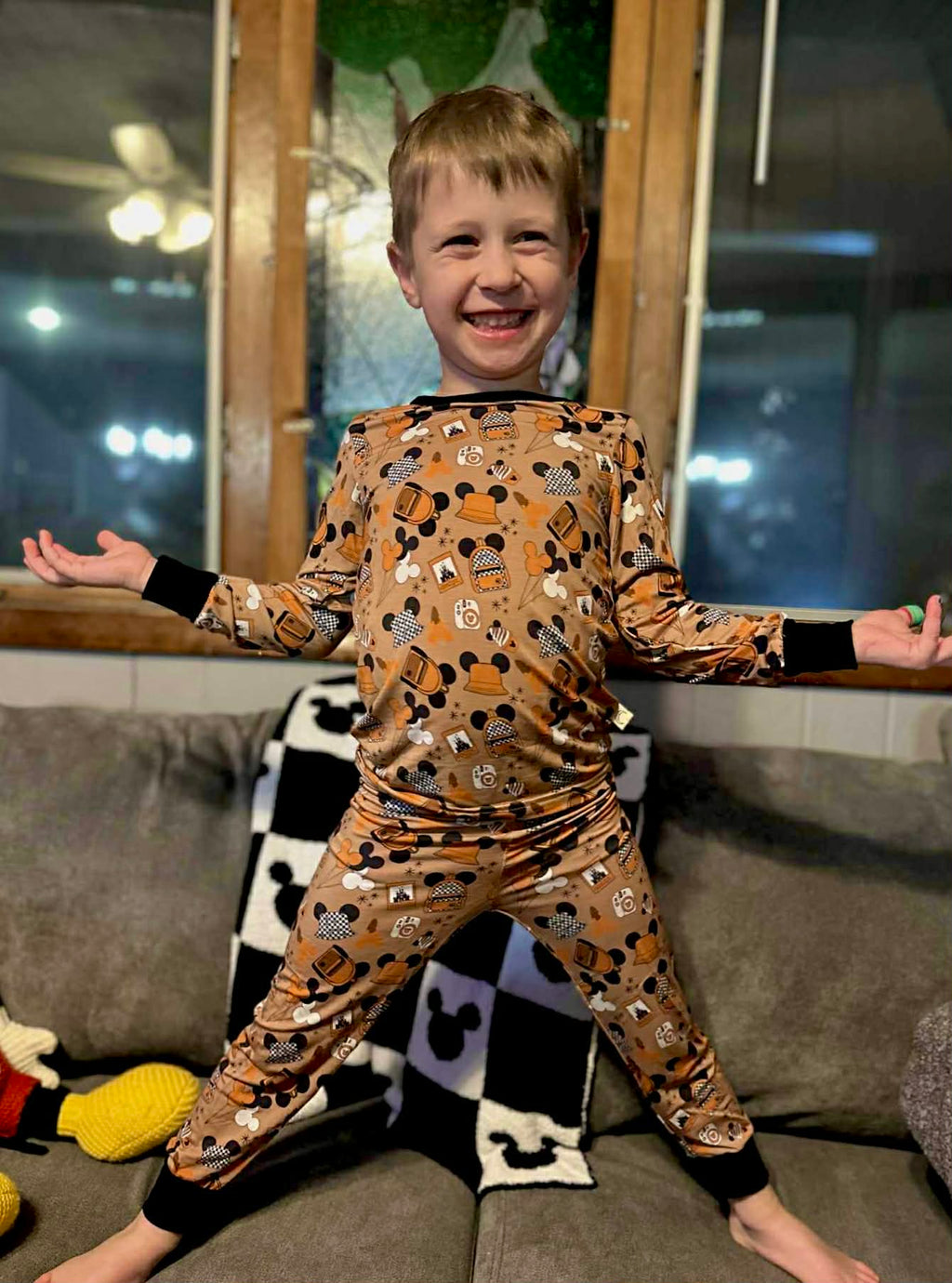 A Magical Biege Moment - 2 Piece Set Long Sleeve and Pants PJs
