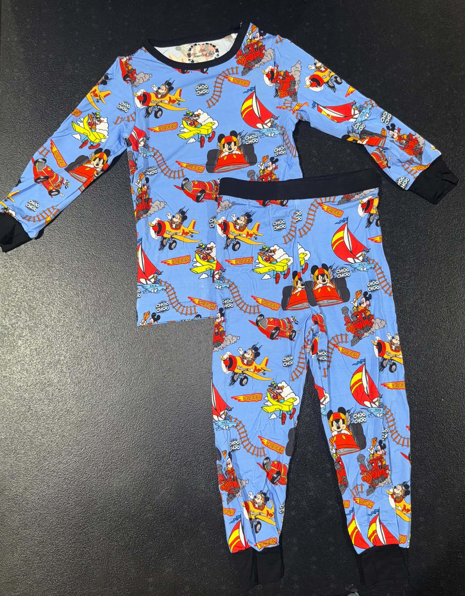 Retro Transport - 2 Piece Set Long Sleeve and Pants PJs