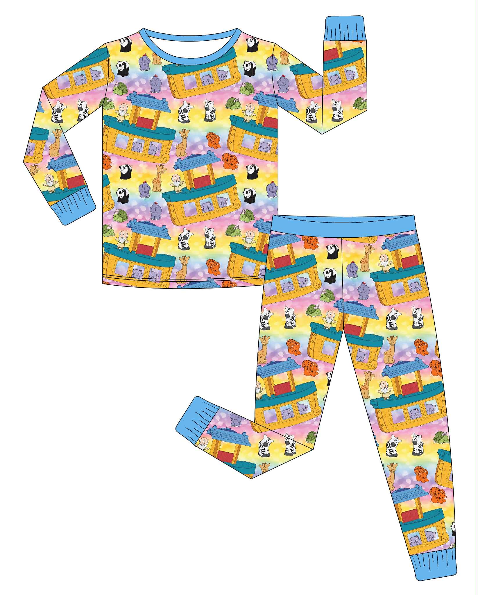 The Promise (Rainbow) - 2 Piece Set Long Sleeve and Pants PJs