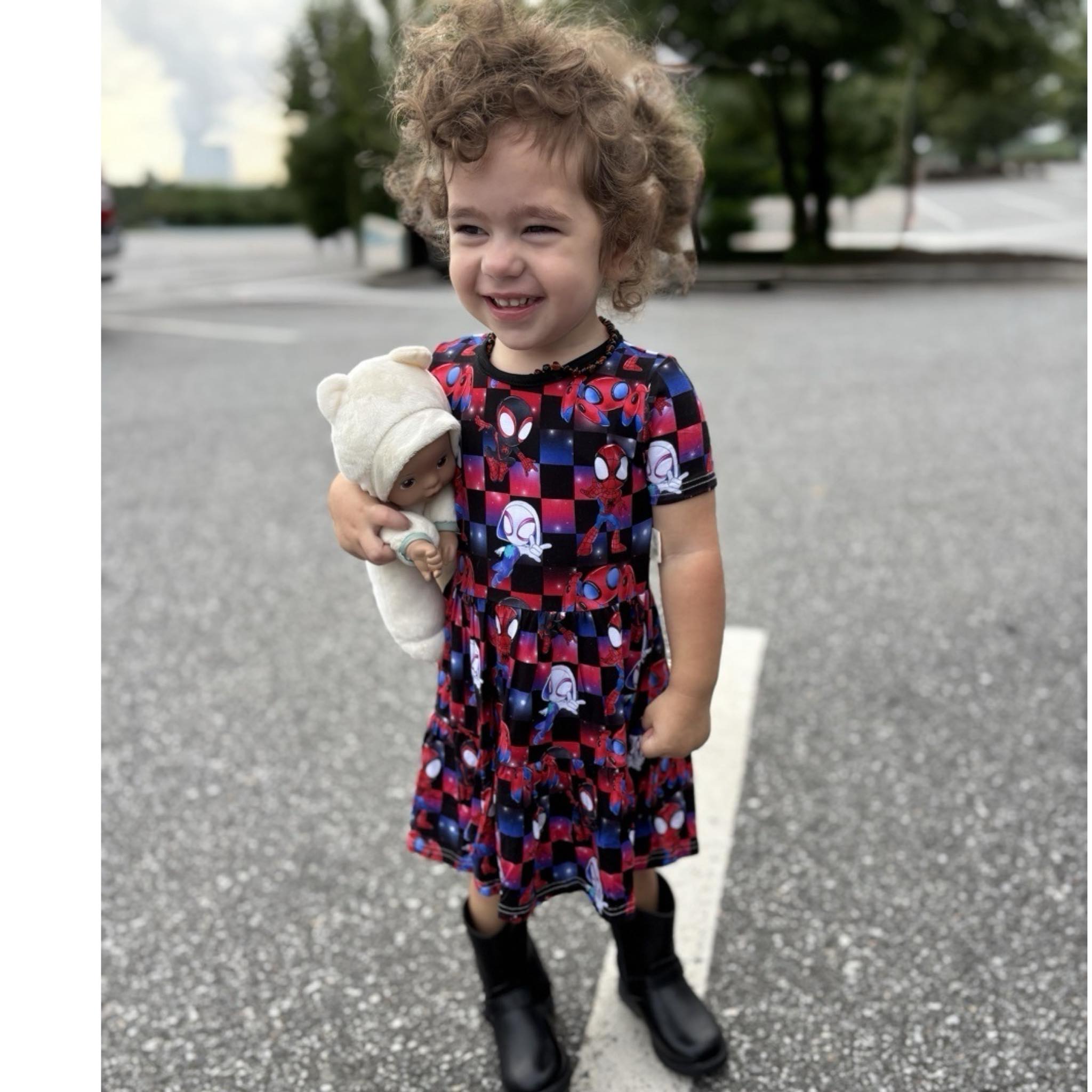 Web Warriors Twirl Dress