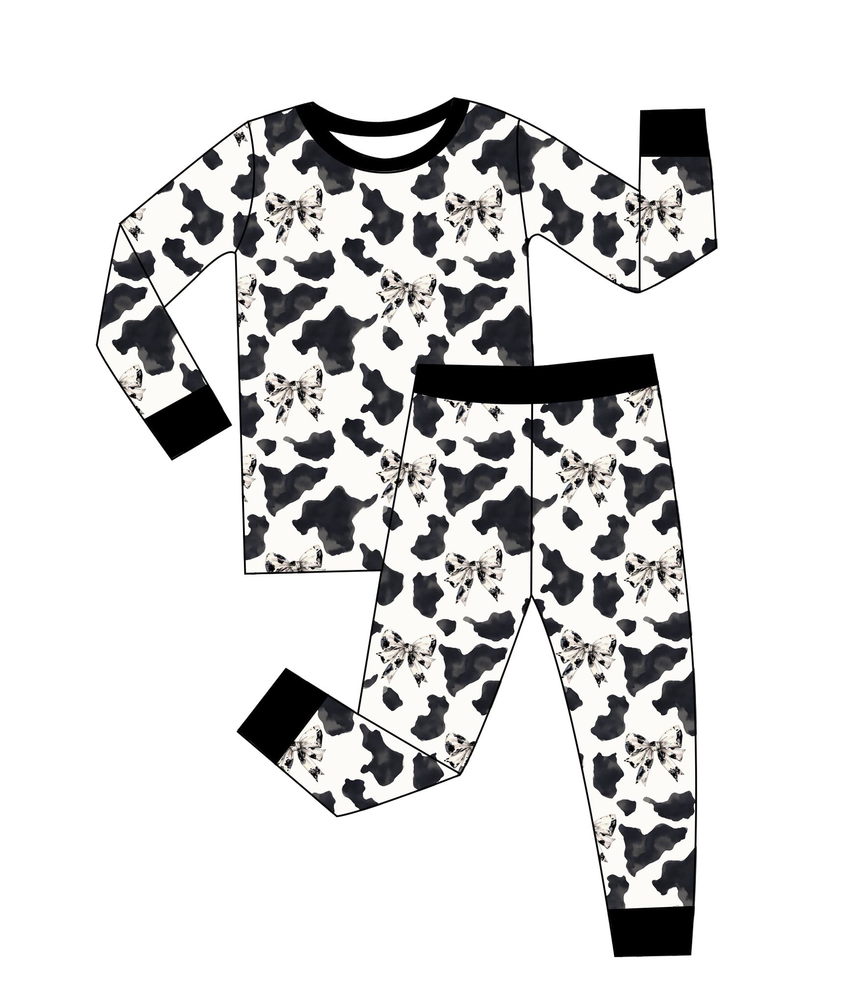 Cows - 2 Piece PJ Set Long Sleeve and Pants