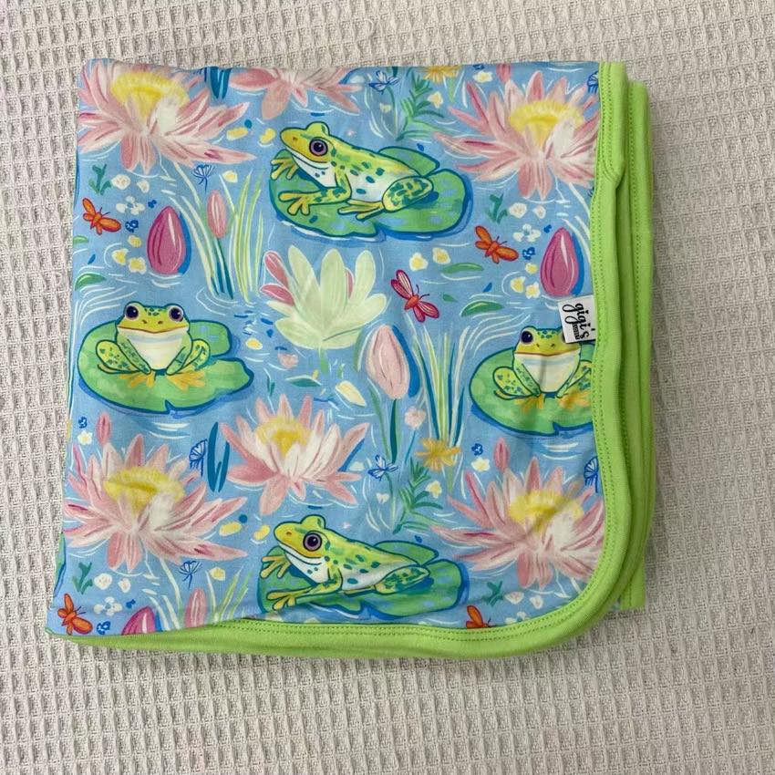 Sweet Frog - 40X40 Double Layer Bamboo Blanket