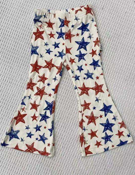 Patriotic Stars - Kids Flare Pants