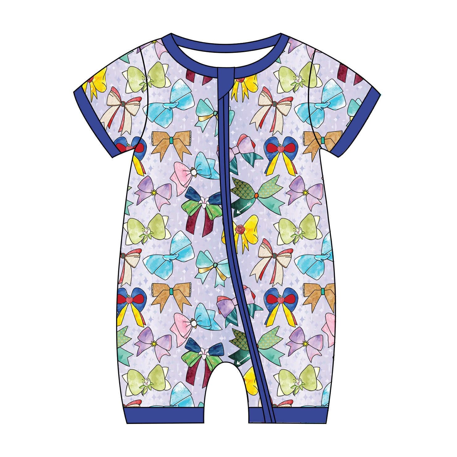 Royal Ribbons - Short Sleeve Shorty