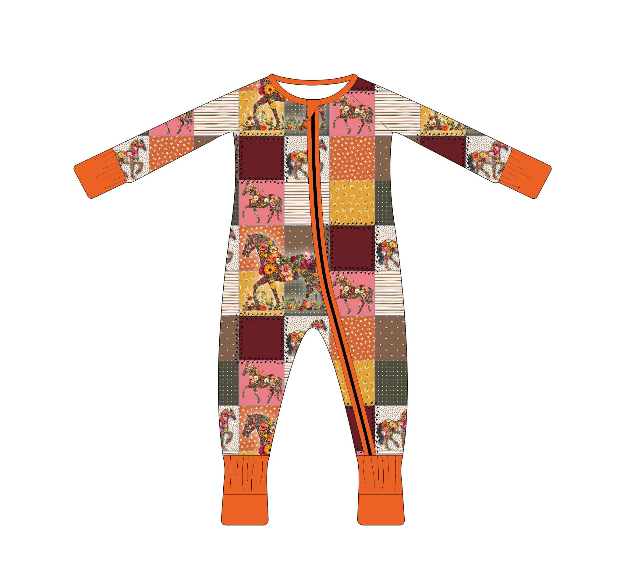 Pretty Ponies - Long Sleeve Zippy