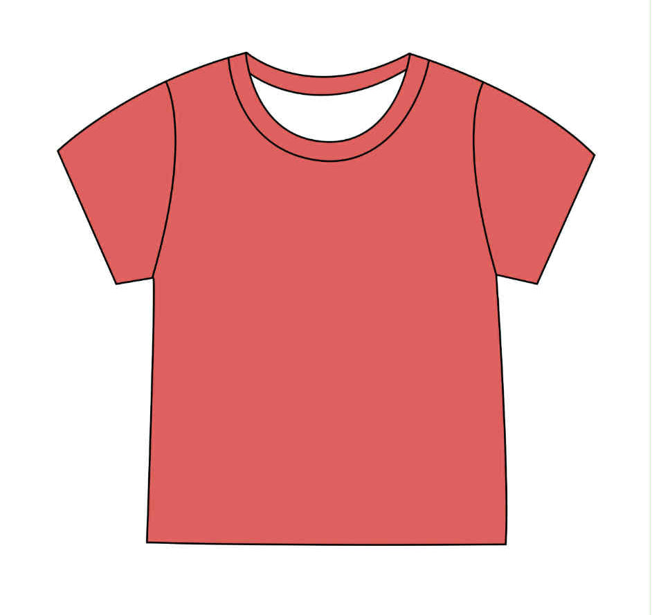 Salmon - Solid Short Sleeve Tee