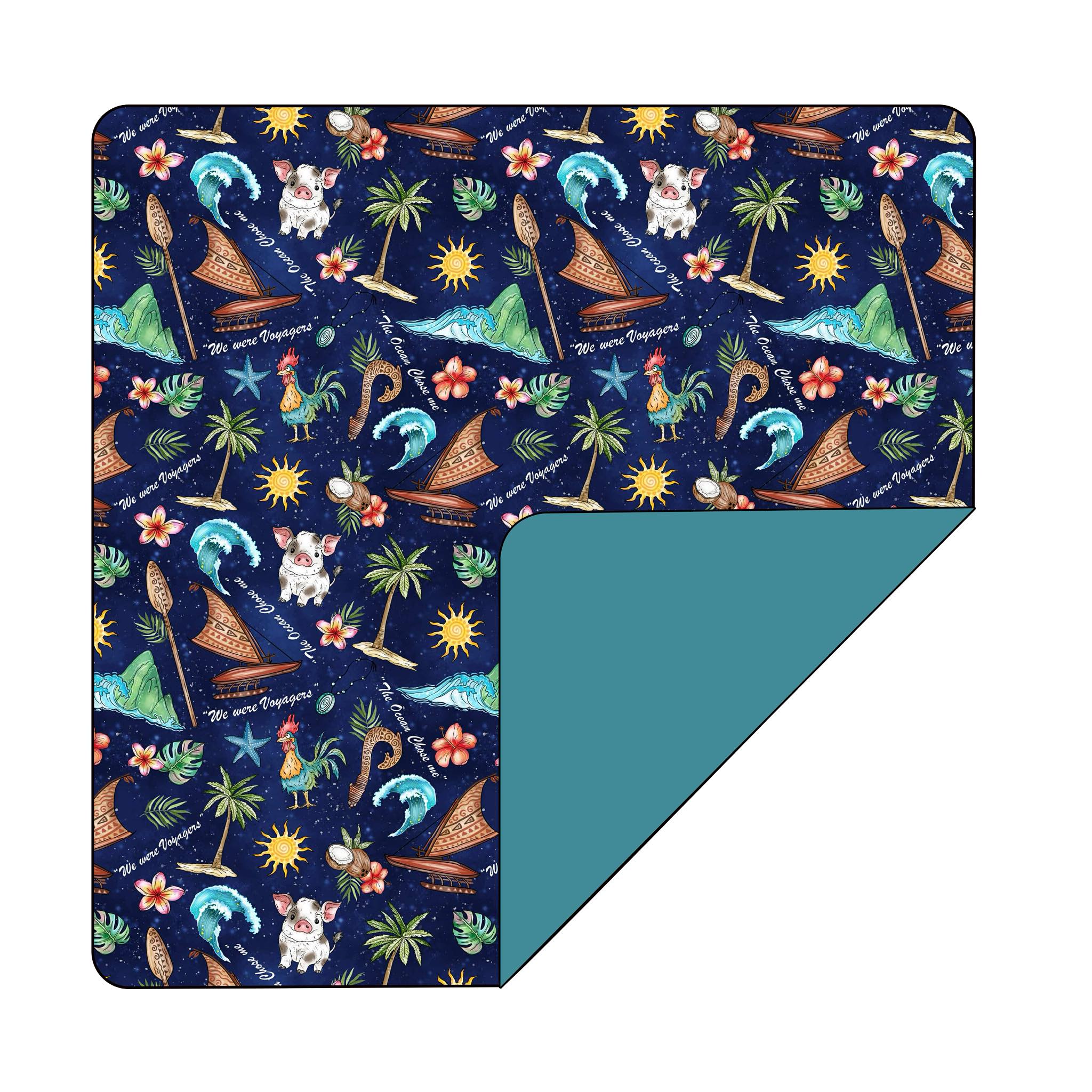 Voyagers - 60 x 80 Bamboo Blanket Plush Backing