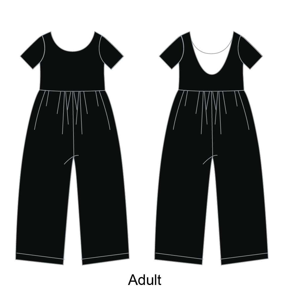 Midnight - Adult Mama Romper