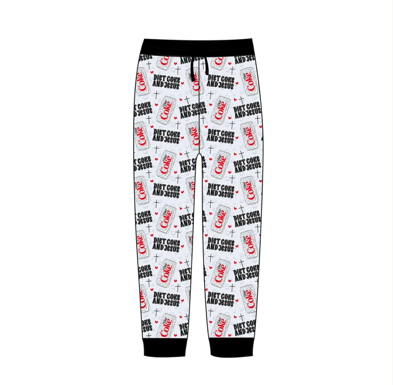 Diet Coke and Jesus - Adult Joggers