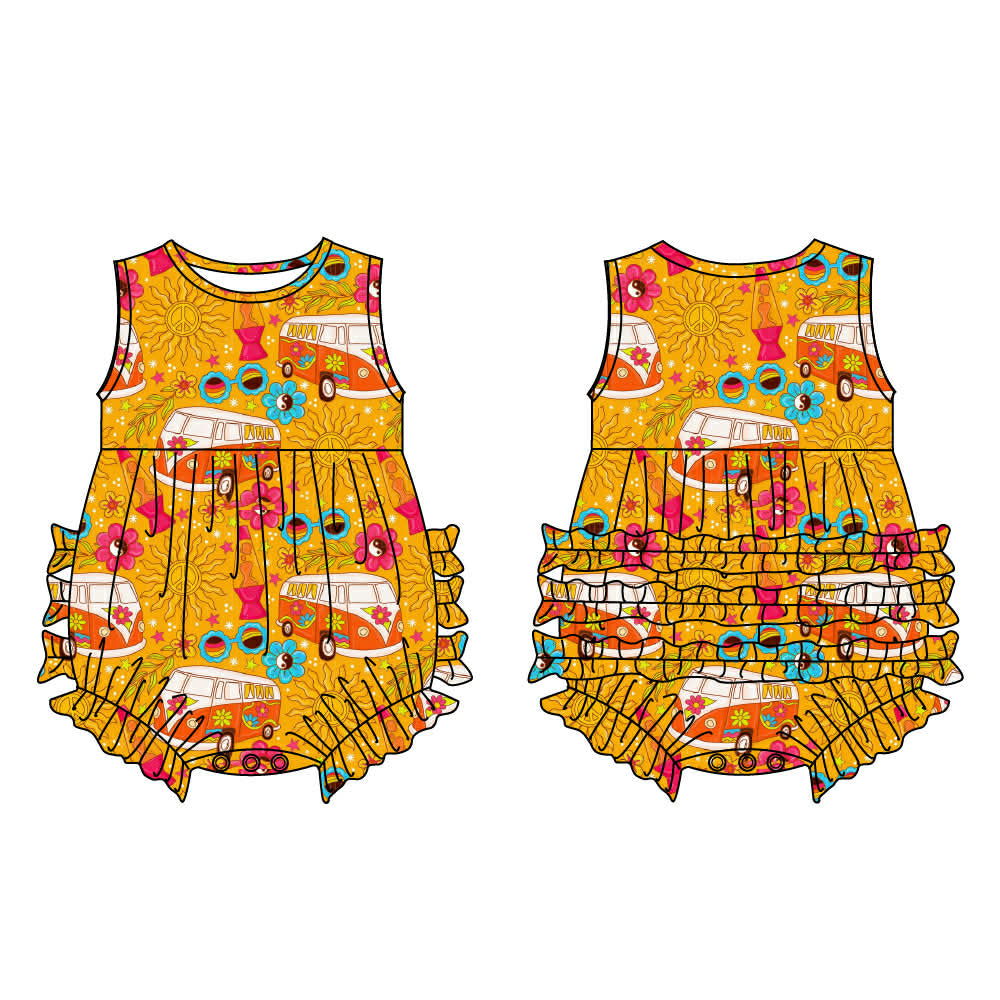 Groovy Gal - Tank Bubble with Ruffles