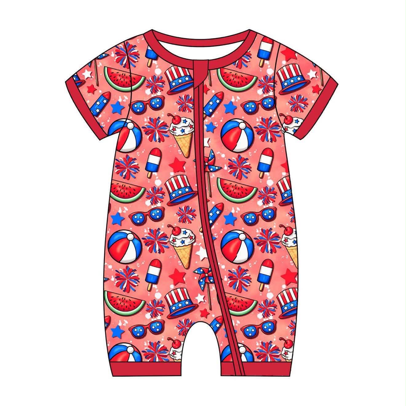Firework Celebration - Short Sleeve Shorty