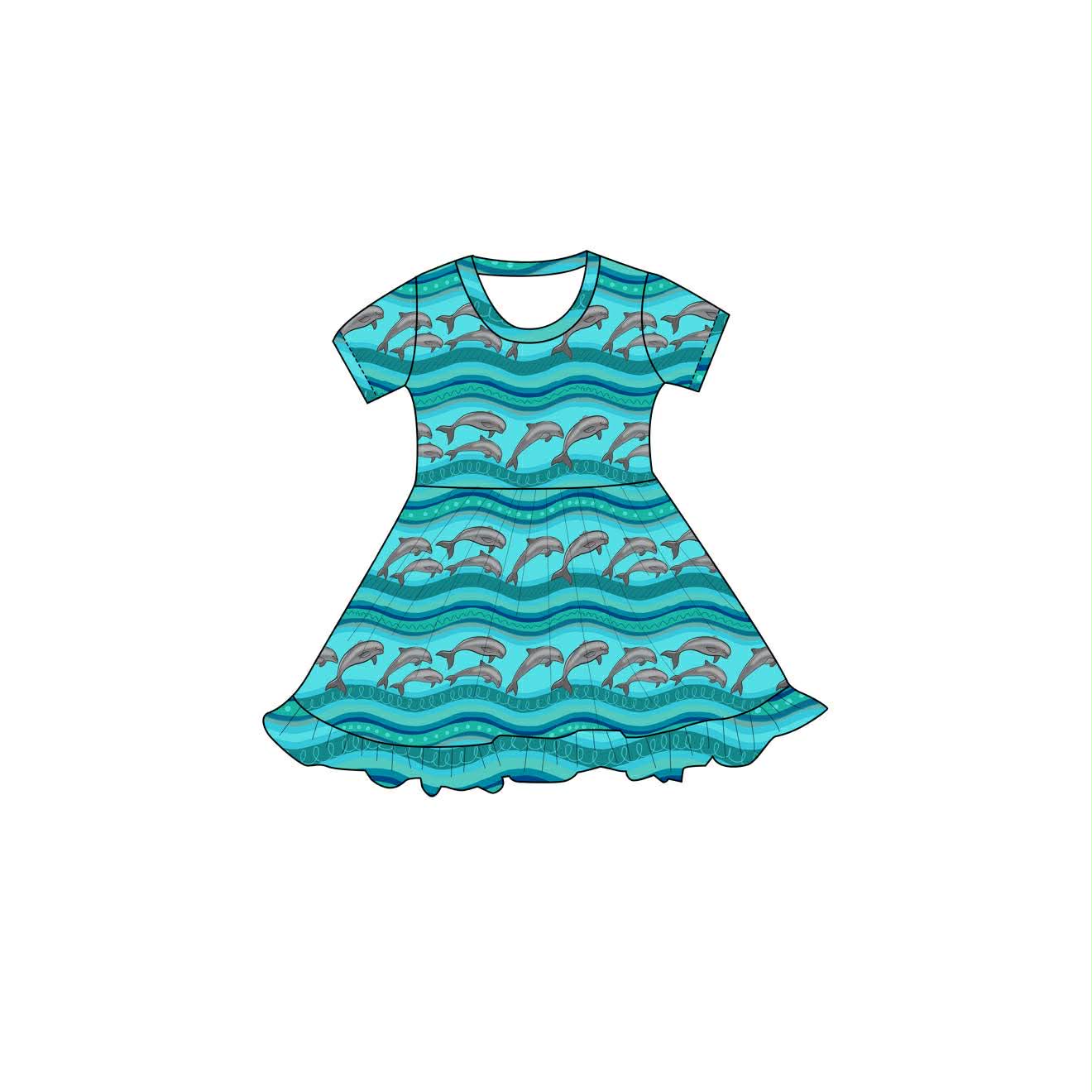 Flippin Fun - Short Sleeve Twirl Dress