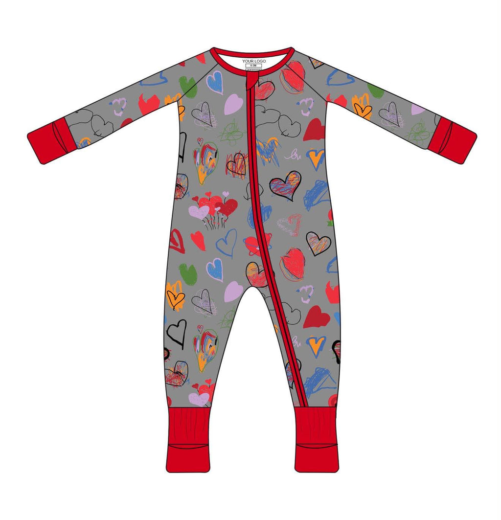 Unique Heartbeats - Long Sleeve Zippy