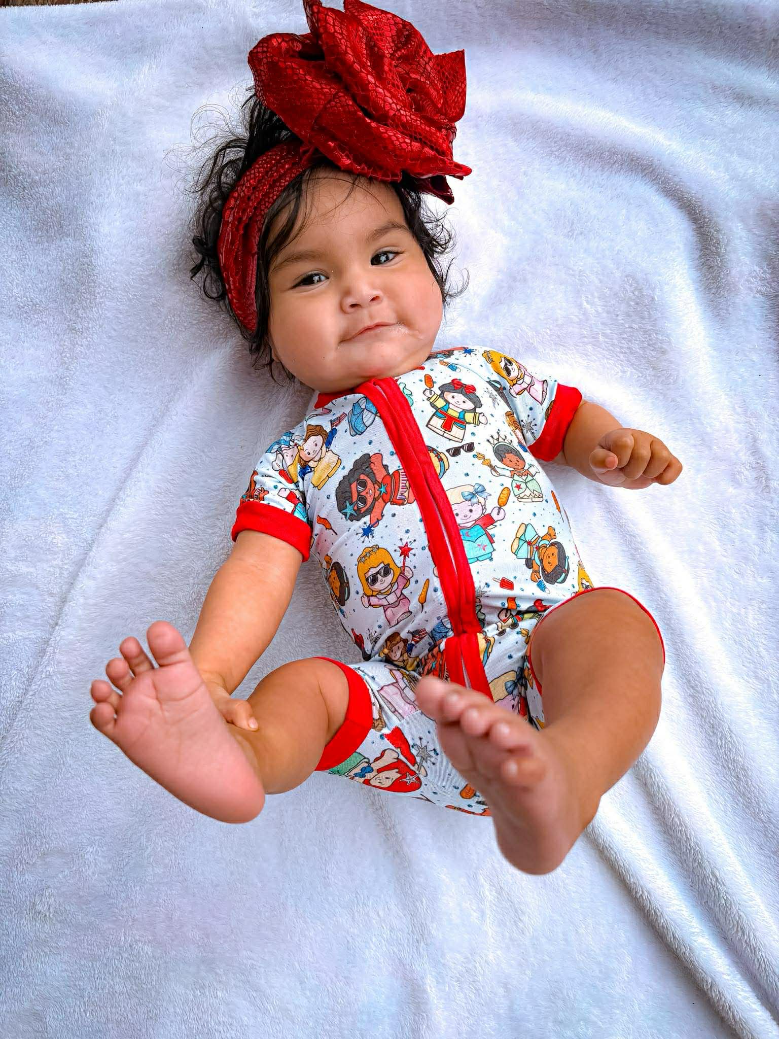 Little Patriotic Princess - Short Sleeve Shorty