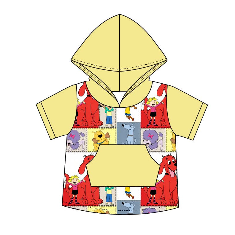 Big Red Dog - Short Sleeve Hoodie